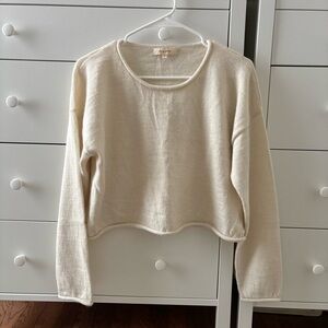 Gillian Stevens Macy sweater in ivory
